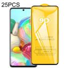 For Galaxy A71 / A71s 5G UW 25 PCS 9D Full Glue Full Screen Tempered Glass Film - 1