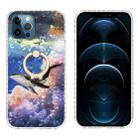 For iPhone 12 Pro Ring Holder 2.0mm Airbag TPU Phone Case Max(Whale) - 1