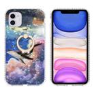 For iPhone 11 Ring Holder 2.0mm Airbag TPU Phone Case (Whale) - 1