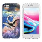 For iPhone SE 2022 / SE 2020 / 8 / 7 Ring Holder 2.0mm Airbag TPU Phone Case(Whale) - 1