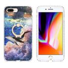 Ring Holder 2.0mm Airbag TPU Phone Case For iPhone 8 Plus / 7 Plus(Whale) - 1