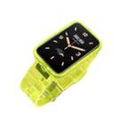For Xiaomi Mi Band 7 Pro Integrated Transparent Silicone Watch Band(Yellow) - 1