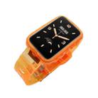 For Xiaomi Mi Band 7 Pro Integrated Transparent Silicone Watch Band(Orange) - 1