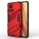For Realme GT2 Explorer Master PC + TPU Shockproof Case with Invisible Holder(Red) - 1
