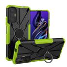 For Tecno Pova 3 Armor Bear Shockproof PC + TPU Phone Case with Ring Holder(Green) - 1