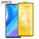 For Huawei P Smart Pro 2019 25 PCS 9D Full Glue Full Screen Tempered Glass Film - 1