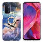 For OPPO A54 5G / A74 5G / A93 5G Ring Holder 2.0mm Airbag TPU Phone Case(Whale) - 1