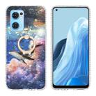 For OPPO Reno7 5G Ring Holder 2.0mm Airbag TPU Phone Case(Whale) - 1
