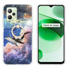 For Realme C35 Ring Holder 2.0mm Airbag TPU Phone Case(Whale) - 1