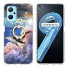 For Realme 9i / OPPO A36 / A76 / A96 4G Ring Holder 2.0mm Airbag TPU Phone Case(Whale) - 1