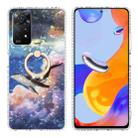 For Xiaomi Redmi Note 11 Pro 4G / 5G Ring Holder 2.0mm Airbag TPU Phone Case(Whale) - 1