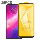 For Motorola One Hyper 25 PCS 9D Full Glue Full Screen Tempered Glass Film - 1