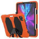 For iPhone 11 Pro For iPad Pro 11 inch (2020) Shockproof Colorful Silicon + PC Protective Case with Holder & Shoulder Strap & Hand Strap & Pen Slot(Orange) - 1
