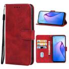 For OPPO Reno8 4G Leather Phone Case(Red) - 1