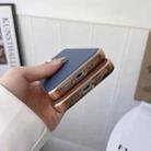 For iPhone 13 Genuine Leather Xiaoya Series Nano Electroplating Phone Case(Dark Green) - 4