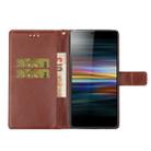 For Sony Xperia XZ5 Plum Blossom Pattern Left and Right Flip Leather Case with Bracket & Card Slot & Wallet & Lanyard(Brown) - 4