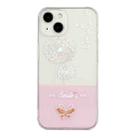 For iPhone 14 Bronzing Butterfly Flower TPU Phone Case (Dandelions) - 1