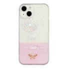 For iPhone 14 Bronzing Butterfly Flower TPU Phone Case Max(Dandelions) - 1