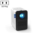 D100 180 ANSI Lumens Mini LED+LCD Smartphone Wireless Screen Mirroring Projector, Plug Type:US Plug(White) - 1