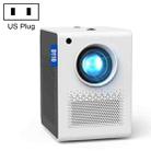 D110 180 ANSI Lumens Mini LED+LCD Smartphone Wireless Screen Mirroring Projector, Plug Type:US Plug(White) - 1