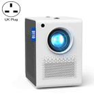 D110 180 ANSI Lumens Mini LED+LCD Smartphone Wireless Screen Mirroring Projector, Plug Type:UK Plug(White) - 1