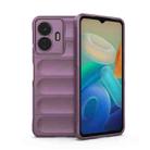 For vivo Y77 5G Global Magic Shield TPU + Flannel Phone Case(Purple) - 1