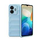 For vivo Y77 5G Global Magic Shield TPU + Flannel Phone Case(Light Blue) - 1