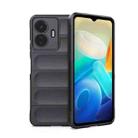 For vivo Y77 5G Global Magic Shield TPU + Flannel Phone Case(Dark Grey) - 1