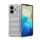 For vivo Y77 5G Global Magic Shield TPU + Flannel Phone Case(Grey) - 1