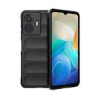 For vivo Y77 5G Global Magic Shield TPU + Flannel Phone Case(Black) - 1