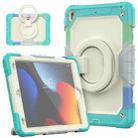 For iPad 10.2 2021 / 2020 / 2019 Bracelet Holder Silicone + PC Tablet Case(Colorful Blue) - 1