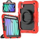 For iPad mini 6 Bracelet Holder Silicone + PC Tablet Case(Red) - 1