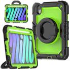 For iPad mini 6 Bracelet Holder Silicone + PC Tablet Case(Yellow Green) - 1
