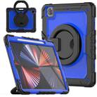For iPad Pro 12.9 2021 Bracelet Holder Silicone + PC Tablet Case(Dark Blue) - 1
