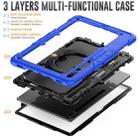 For Samsung Galaxy Tab S8 Ultra Bracelet Holder Silicone + PC Tablet Case(Blue) - 4