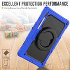 For Samsung Galaxy Tab S8 Ultra Bracelet Holder Silicone + PC Tablet Case(Blue) - 5