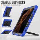 For Samsung Galaxy Tab S8 Ultra Bracelet Holder Silicone + PC Tablet Case(Blue) - 6