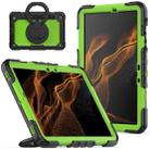 For Samsung Galaxy Tab S8 / S7 Bracelet Holder Silicone + PC Tablet Case(Yellow Green) - 1