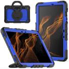 For Samsung Galaxy Tab S8 / S7 Bracelet Holder Silicone + PC Tablet Case(Dark Blue) - 1