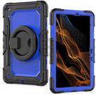 For Samsung Galaxy Tab S8 / S7 Bracelet Holder Silicone + PC Tablet Case(Dark Blue) - 2