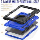 For Samsung Galaxy Tab S8 / S7 Bracelet Holder Silicone + PC Tablet Case(Dark Blue) - 4