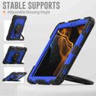 For Samsung Galaxy Tab S8 / S7 Bracelet Holder Silicone + PC Tablet Case(Dark Blue) - 6