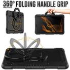 For Samsung Galaxy Tab S8+ / S7+ Bracelet Holder Silicone + PC Tablet Case(Black) - 3