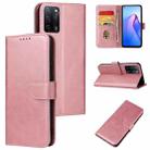 For OPPO A55 5G Calf Texture Buckle Flip Leather Phone Case(Rose Gold) - 1