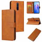 For OPPO F11 Pro Calf Texture Buckle Flip Leather Phone Case(Khaki) - 1