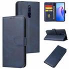 For OPPO F11 Pro Calf Texture Buckle Flip Leather Phone Case(Blue) - 1