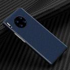 For Huawei Mate 30 Carbon Fiber Texture Shockproof Phone Case(Blue) - 1