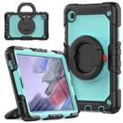 For Samsung Galaxy Tab A7 Lite Bracelet Holder Silicone + PC Tablet Case(Light Blue) - 1