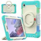 For Samsung Galaxy Tab A7 Lite Bracelet Holder Silicone + PC Tablet Case(Colorful Blue) - 1