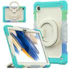 For Samsung Galaxy Galaxy Tab A8 Bracelet Holder Silicone + PC Tablet Case(Colorful Blue) - 1